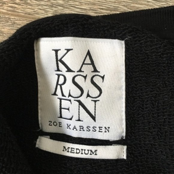 Zoe Karssen Black Pullover Sweater "Call Me" Med - Picture 4 of 7